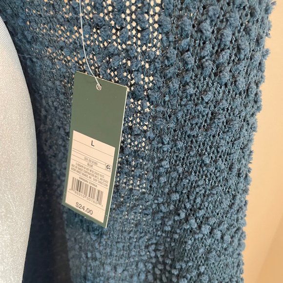 NWT Wild Fable Deep Sea Blue Open Front Cardigan - Picture 7 of 7